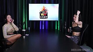 debora andrade's hot cast parte 4 on sheer red lingerie