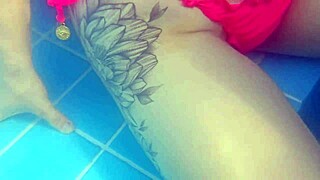 rough sex in public pool with petite slim tight pussy