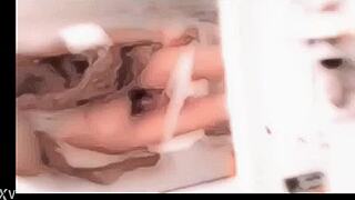 hey, wanna see this amateur japanese shemale jerk off in the mirror?