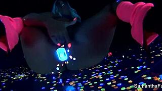 samantha saint enjoys a quiet solo moment with her big tits and blonde hair