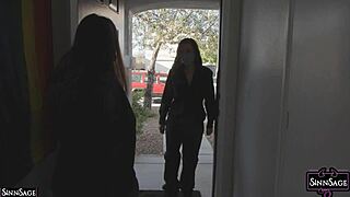 Brunette Uses Dildo On Pussy