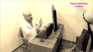 cleaning lady sucks doctor hidden