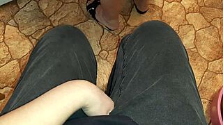 do you see me secretly masturbating next to my stepmom in the kitchen, risking everything for that orgasm?