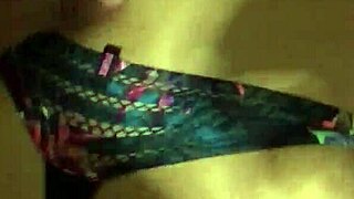 Sexy Tinder hookup in thong panties from POV.