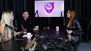 Brazilian Blonde Maísa Pravo Explores BDSM Submission In Sheer Red Lingerie