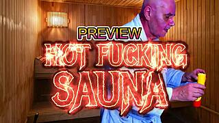 Agarabas and Olpr Tease and Fuck in Hot Sauna with Monster Cock Anal Action