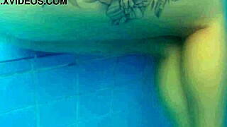 rough sex in public pool with petite slim tight pussy