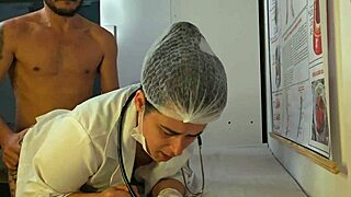 Damn, Ereção During Checkup With This Hot Latina Nurse!