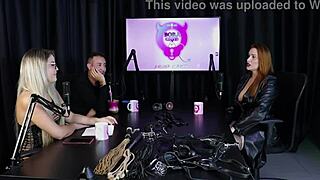 Brazilian Blonde Maísa Pravo Explores BDSM Submission In Sheer Red Lingerie