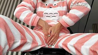 Horny Teen Plays with Pussy Until She Climaxes