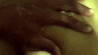 Sexy Tinder hookup in thong panties from POV.