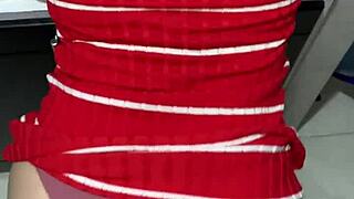 My stepmother is in the kitchen getting me excited to fuck her