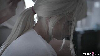 bootylicious redhead feels intense pleasure in gaping ass.