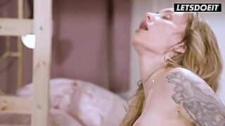 Marilyn Crystal and Ivy Maddox seduce burglar into steamy close-up fucking