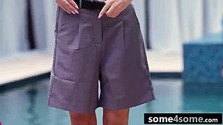 schools out, man! these hot teen 18+s go wild 3-on-1 at a hardcore poolside orgy.