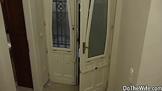 In this cuckold tale, the wife takes a big black cock while the husband cleans up afterward.