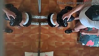 Preview - Milf In Sexy Clothes Stockings And High Heels Fucked In The Mouth And Doggy Style With Repeated Orgasms