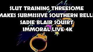 Sadie Blair's First Time Squirting on Camera with Southern Orgasm.