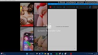 Sexy girl shows off on Instagram live stream