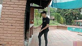 dude, risky outdoor banging with my curvy latina stepsis is insane!