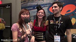 fionnaandjimmy show off big tits in a steamy chaturbate video at ae expo