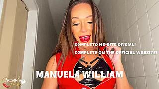 Brazilian transsexual Sabrina Prezotte massages ninfeta Manuela