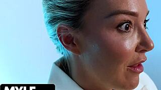 Hot MILF seduces detectives in interrogation parody.