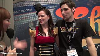 fionnaandjimmy show off big tits in a steamy chaturbate video at ae expo