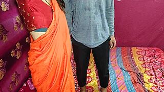 Cute saree bhabhi gets naughty with devar for rough anal after ice massage