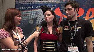 fionnaandjimmy show off big tits in a steamy chaturbate video at ae expo