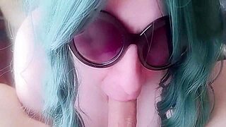 mommy swallows cum in intriguing liquid lunch