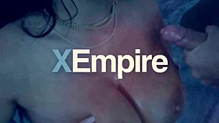 busty blonde and brunette scissoring