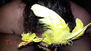 Submissive whore takes huge cock in lingerie!