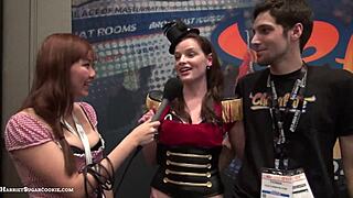 fionnaandjimmy show off big tits in a steamy chaturbate video at ae expo