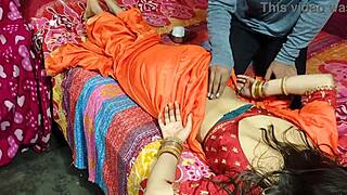 Cute saree bhabhi gets naughty with devar for rough anal after ice massage