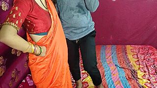 Cute saree bhabhi gets naughty with devar for rough anal after ice massage