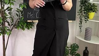 Intense BDSM Session with Sexy Amateur in See-Through Lingerie and Glasses