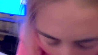 hoodie babe takes deepthroat cumshot