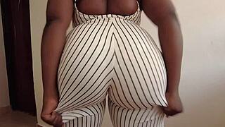 Ever wonder how a big cock handles that apple bottom ebony ass?