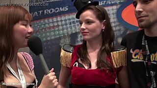 fionnaandjimmy show off big tits in a steamy chaturbate video at ae expo