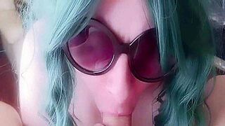 mommy swallows cum in intriguing liquid lunch