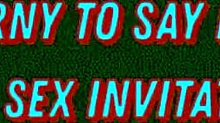 Too horny for anal sex invitation?