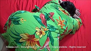 My submissive wife flashing her massive ass for fun