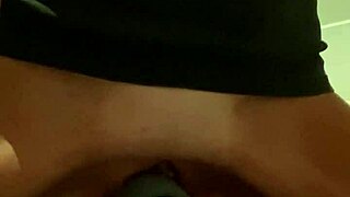 Solo masturbation with vibrator in private