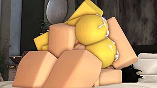 Noob slut in a bikini swimsuit gets fucked by a femboy 😏