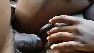 Making Her Ebony Pussy Cream With Hard Backshots On Tight Ass