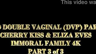 eliza eves double penetrated in juicy big tits stepfamily gangbang