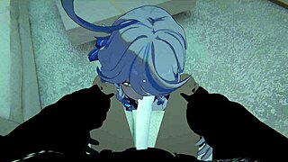 yukoshvr kafka and furina take turns with goth boy