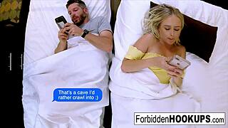 bratty blonde fucks her lucky step-brother for a cumshot