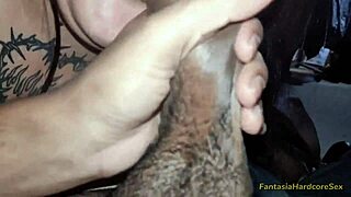 Watching TikTok porn with my stepdaughter got me using her huge tits